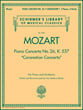 Concerto No. 26 in D Major K. 537 piano sheet music cover